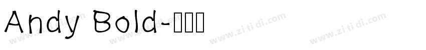 Andy Bold字体转换